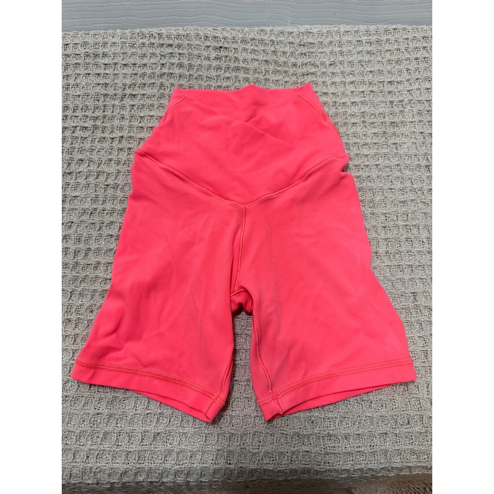 OFFLINE by Aerie Bike Shorts Real Me Crossover Neon Pink High Rise 5"‎ XS